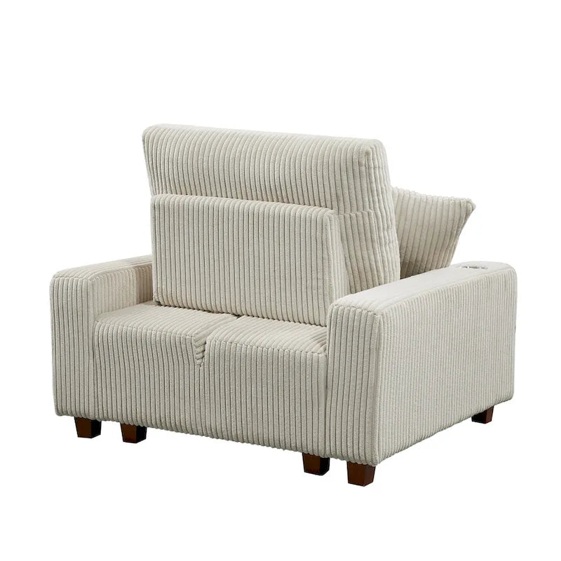 Chaise longue imbottita con schienale regolabile