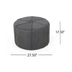 Upholstered Round Ottoman