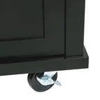 Rolling Kitchen Island Drop-Leaf