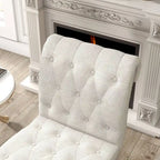 Armless Slipper Accent Chair with Wood Legs