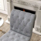 Armless Slipper Accent Chair with Wood Legs