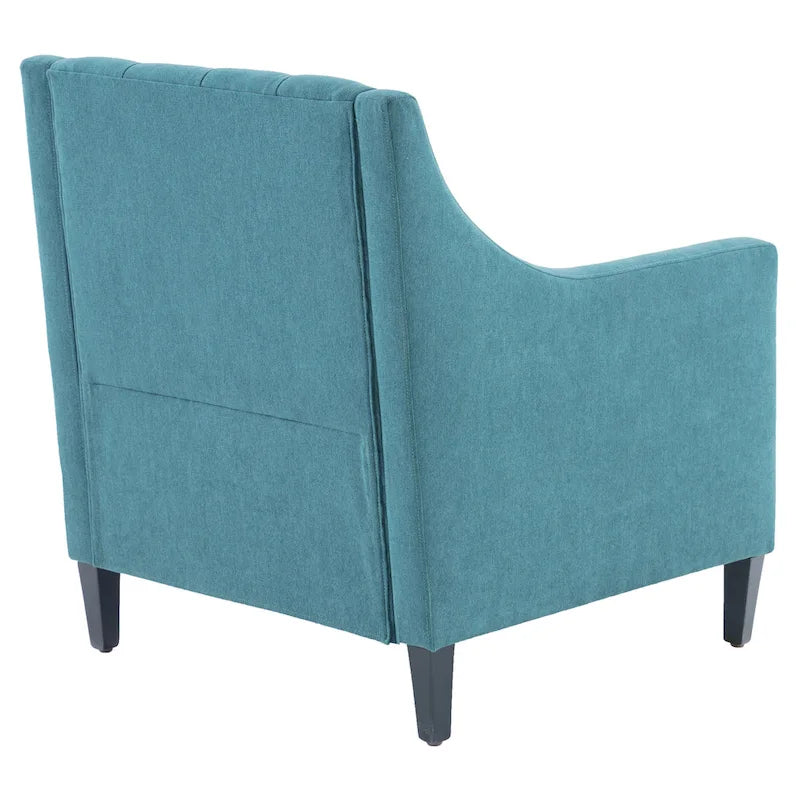 Bequemer Clubsessel mit Hocker und Kissen