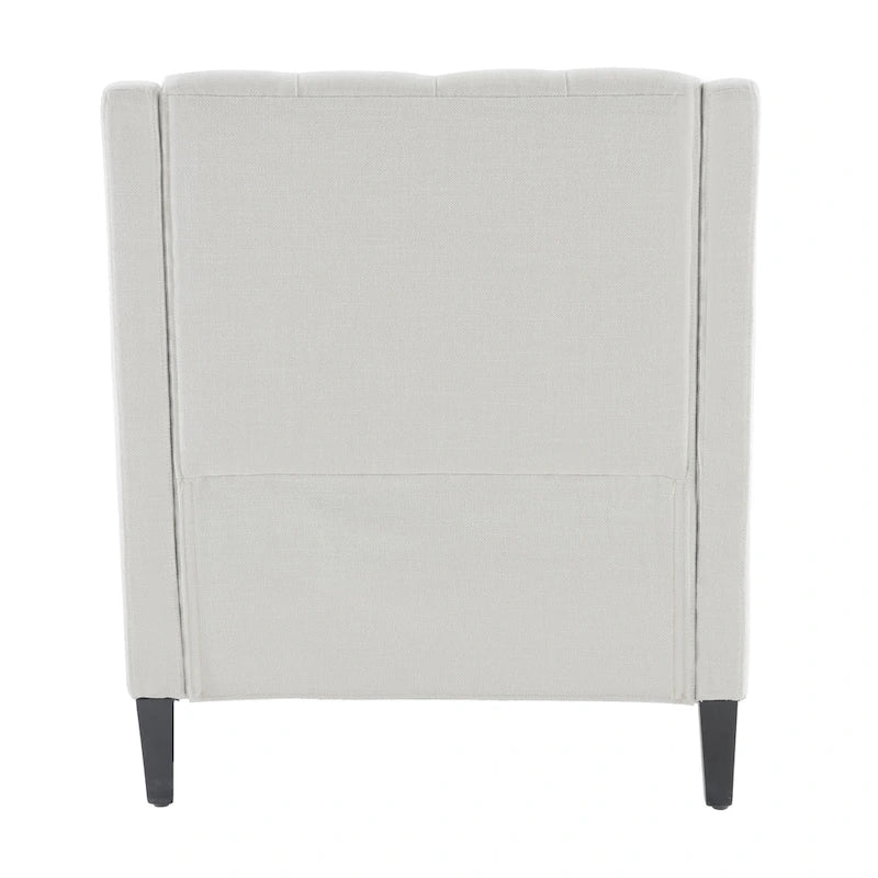 Bequemer Clubsessel mit Hocker und Kissen