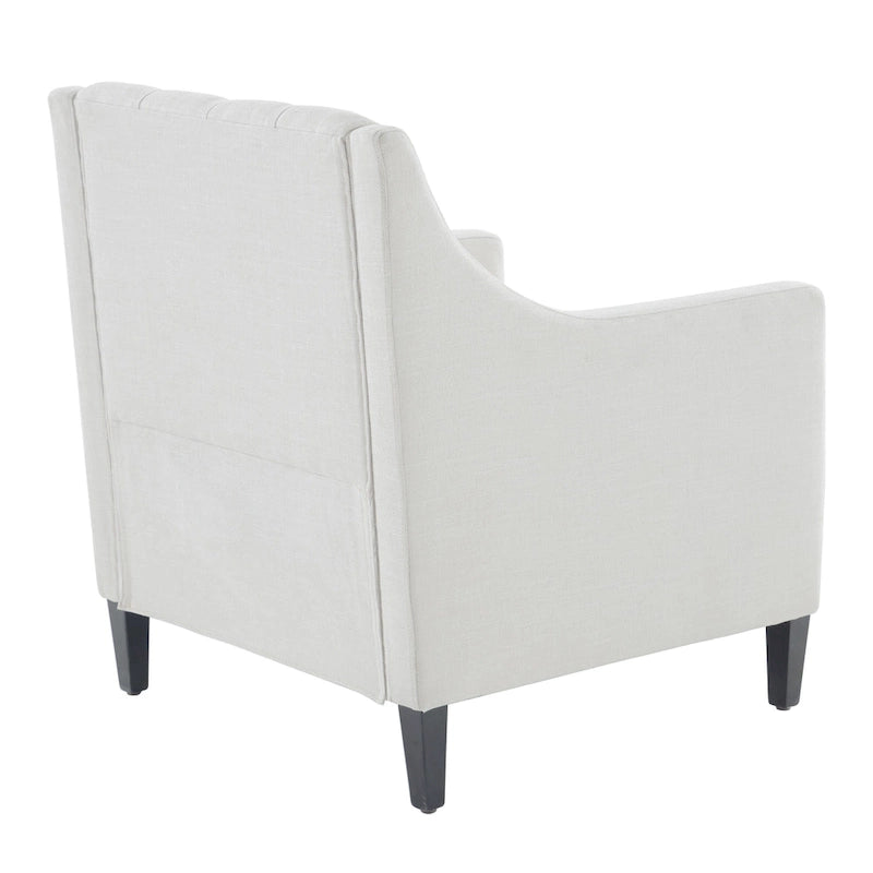 Bequemer Clubsessel mit Hocker und Kissen