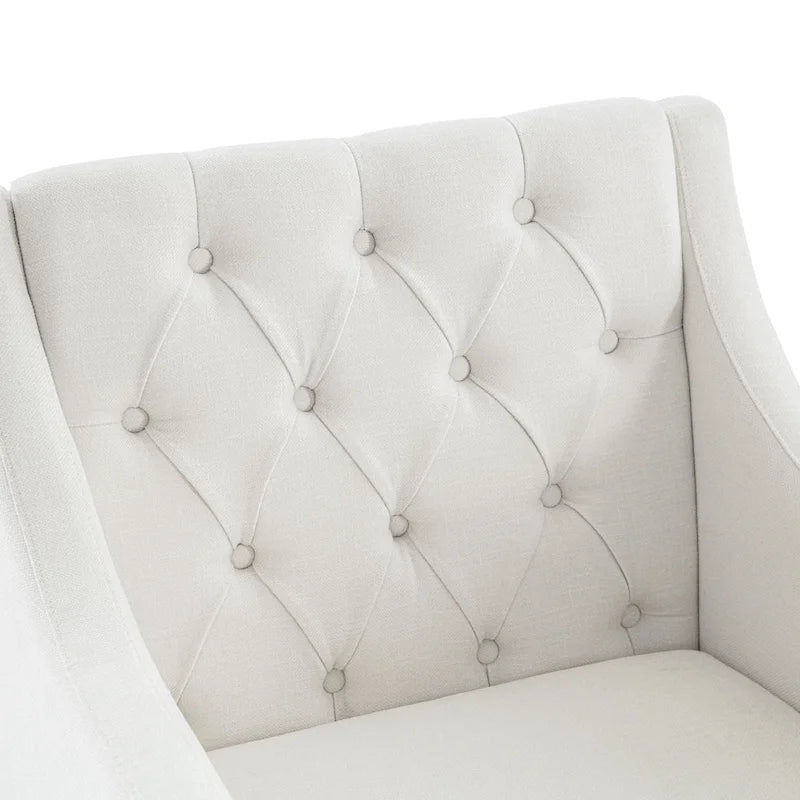Bequemer Clubsessel mit Hocker und Kissen