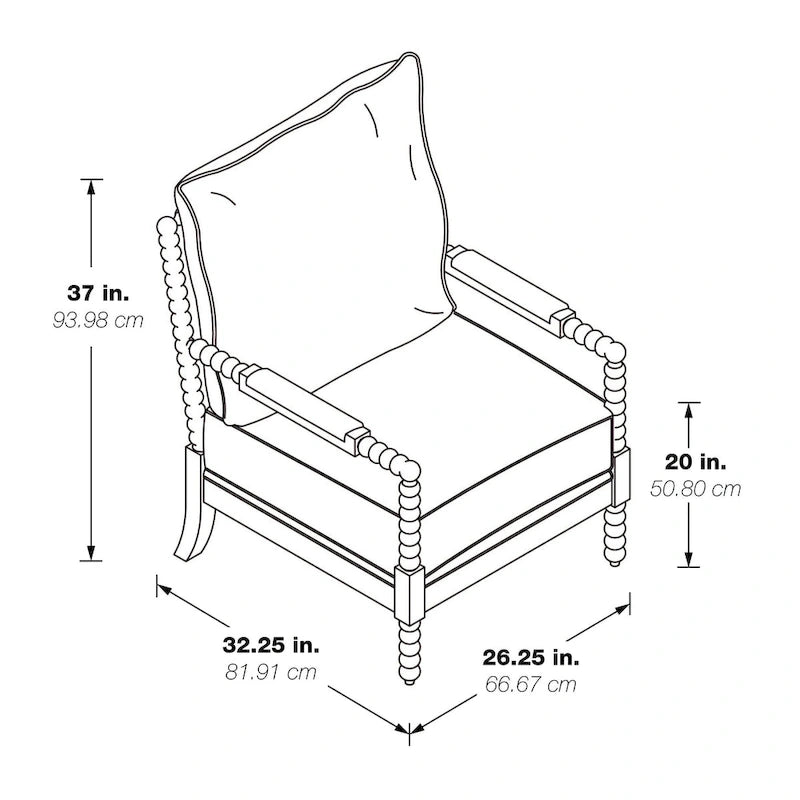 Spindle Accent Chair
