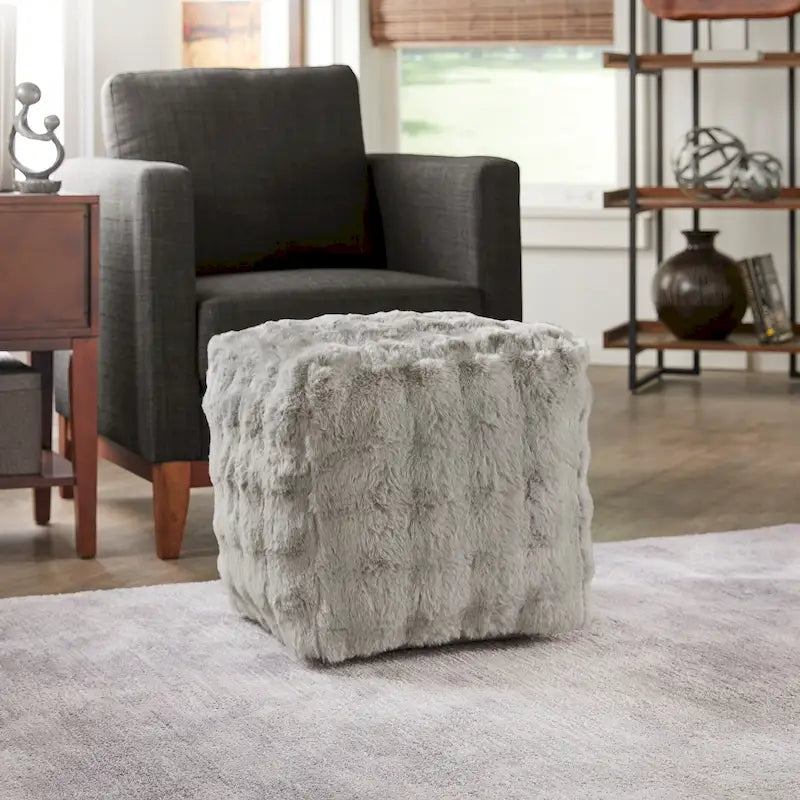Pouf ottomano quadrato imbottito