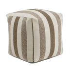 Upholstered Square Pouf Ottoman