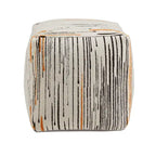 Upholstered Square Pouf Ottoman