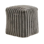 Upholstered Square Pouf Ottoman