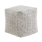 Upholstered Square Pouf Ottoman