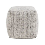 Upholstered Square Pouf Ottoman
