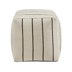 Upholstered Square Pouf Ottoman