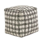Upholstered Square Pouf Ottoman
