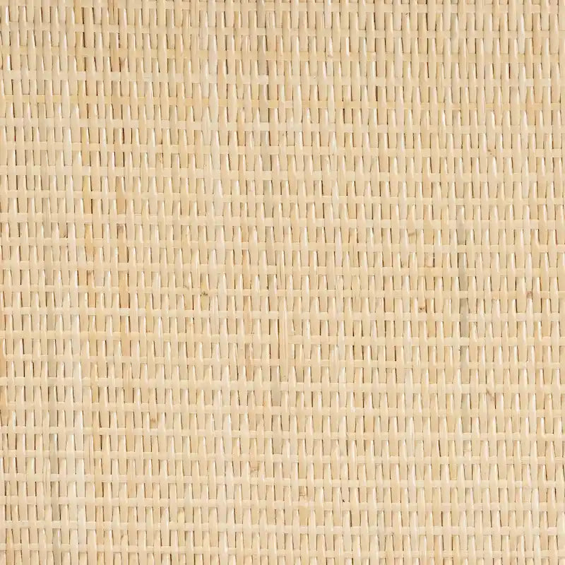 Boho-Ausstellungsregal aus natürlichem braunem Rattan mit 2 Ebenen