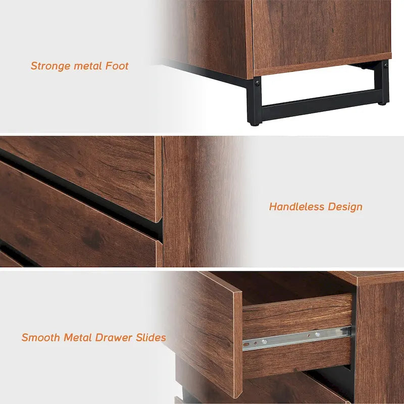 Modernes 3-in-1-Sideboard mit 9 Schubladen