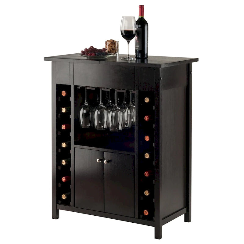 Mobile portabottiglie con piano espandibile – espresso