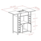 Wine Cabinet with Expandable Top - Espresso