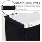 Storage Bench with Removable Cushion