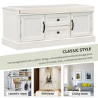 Storage Bench with Removable Cushion