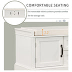 Storage Bench with Removable Cushion