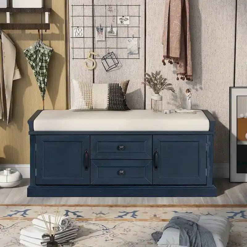 Storage Bench with Removable Cushion