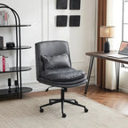 Armless Task Office Chair with Wheels