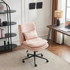 Armless Task Office Chair with Wheels