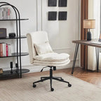Armless Task Office Chair with Wheels