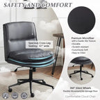 Armless Task Office Chair with Wheels