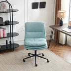 Armless Task Office Chair with Wheels