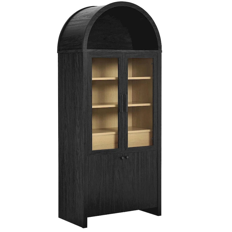 Arched Tall Display Cabinet