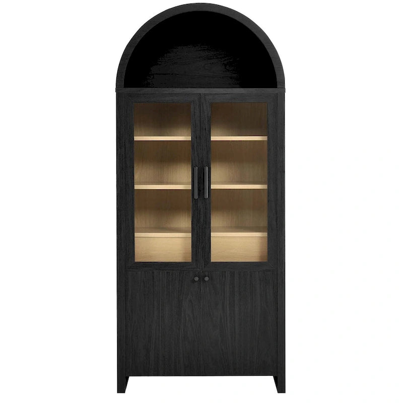 Arched Tall Display Cabinet