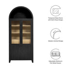 Arched Tall Display Cabinet