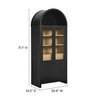 Arched Tall Display Cabinet