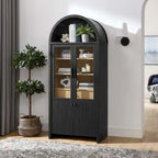 Arched Tall Display Cabinet