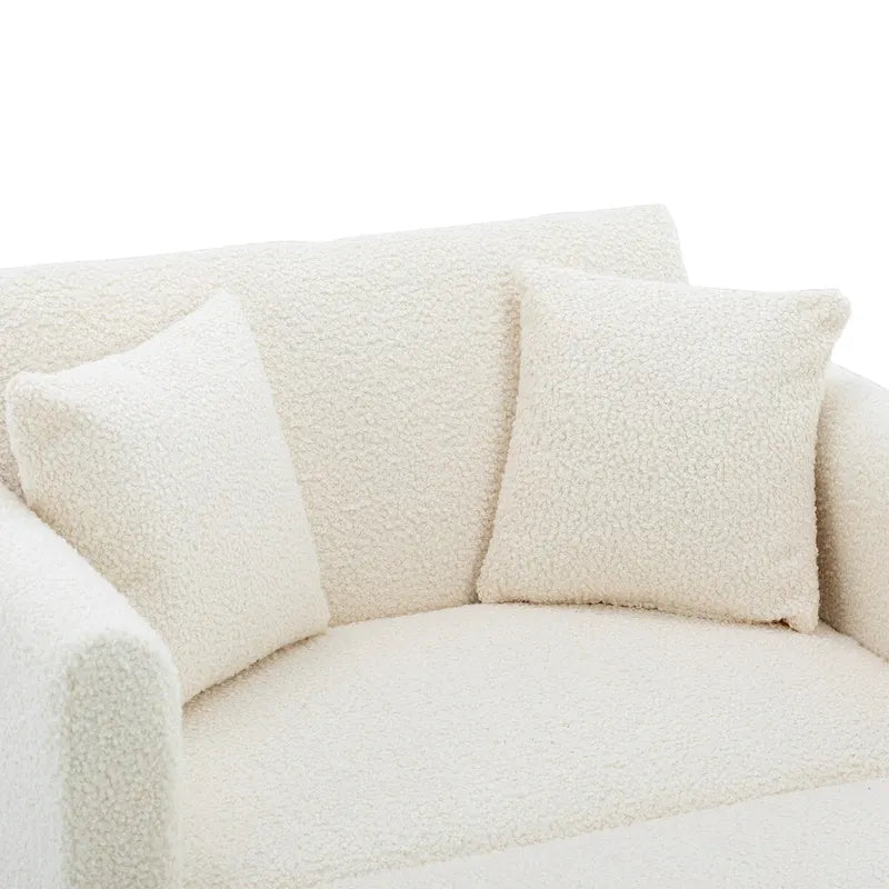 2-in-1-Samt-Chaiselongue mit Hocker und verstellbarer Liegelehne