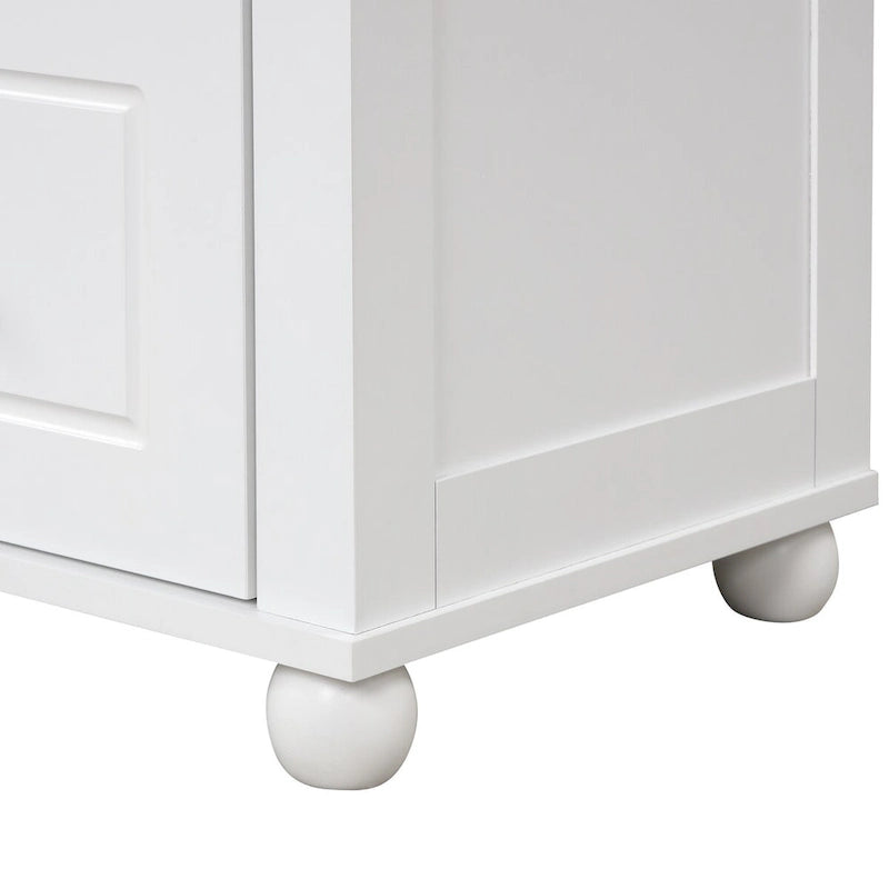 Mobile contenitore da bagno freestanding con cassetti e ripiano regolabile